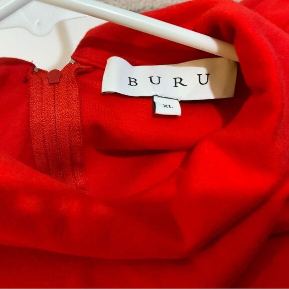 Buru knit Dress in red back zipper  Size XL - Picture 6 of 7